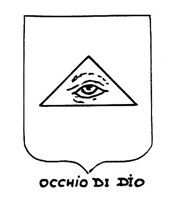 Bild des heraldischen Begriffs: Occhio di Dio